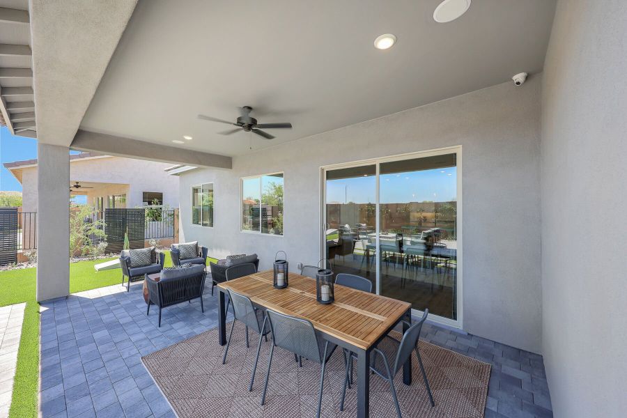 Representative furnished interior of a home built from the Garnet by Mattamy Homes in Landmarke, San Tan Valley (Image 42).