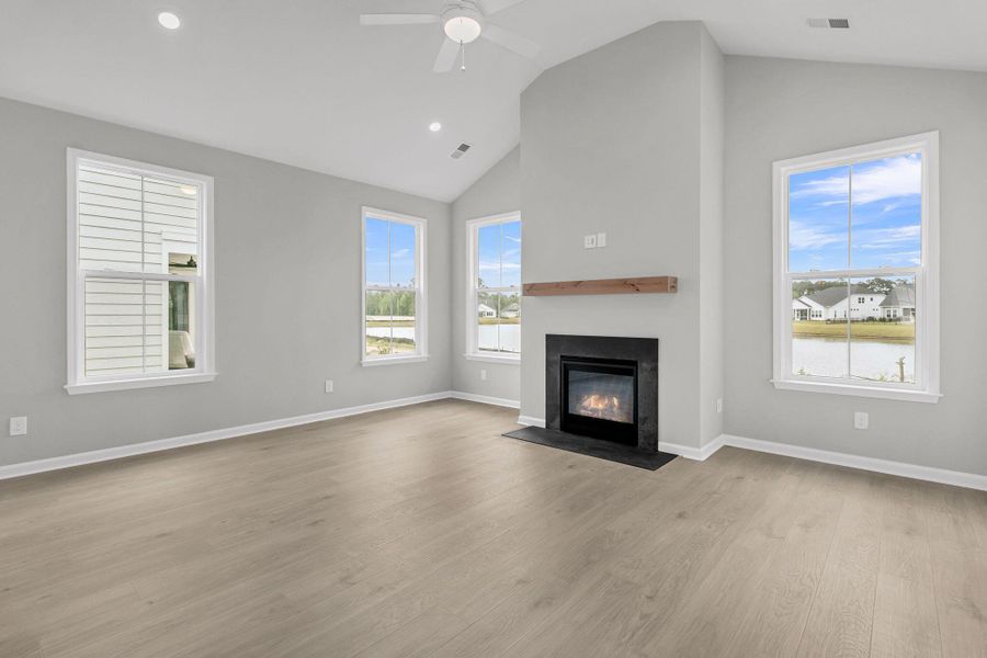 Spacious, unfurnished interior of a new home in Tidewater at Lakes of Cane Bay, Summerville (Image 16). Spacious, unfurnished interior of a new home in Tidewater at Lakes of Cane Bay, Summerville (Image 16).