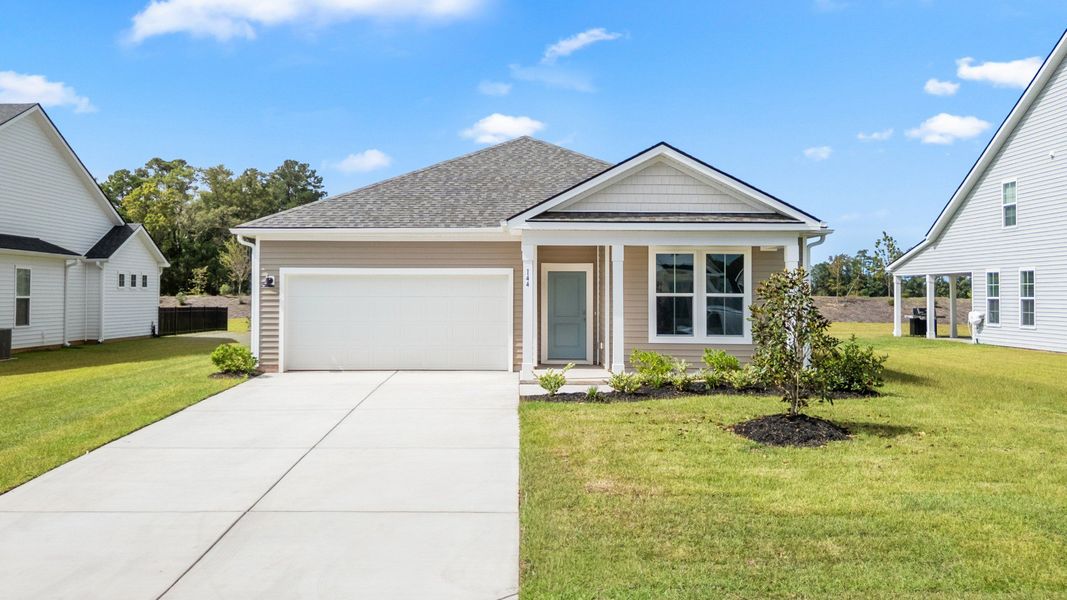 Elevation 3 at 144 Joyce Drive showcases timeless curb appeal with Craftsman details and a welcoming front porch. Elevation 3 at 144 Joyce Drive showcases timeless curb appeal with Craftsman details and a welcoming front porch.