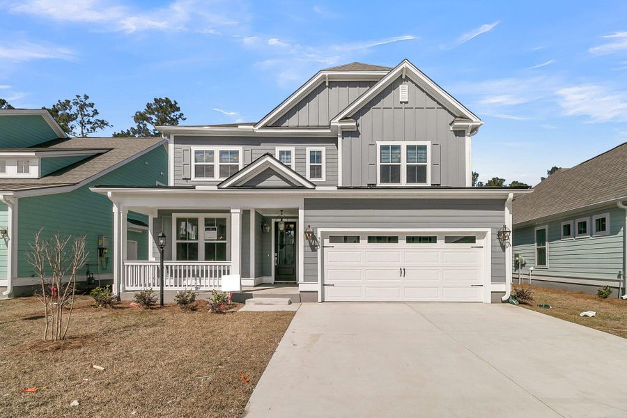 Front exterior of a new home in , Summerville, SC, highlighting curb appeal (Image 1). Front exterior of a new home in , Summerville, SC, highlighting curb appeal (Image 1).