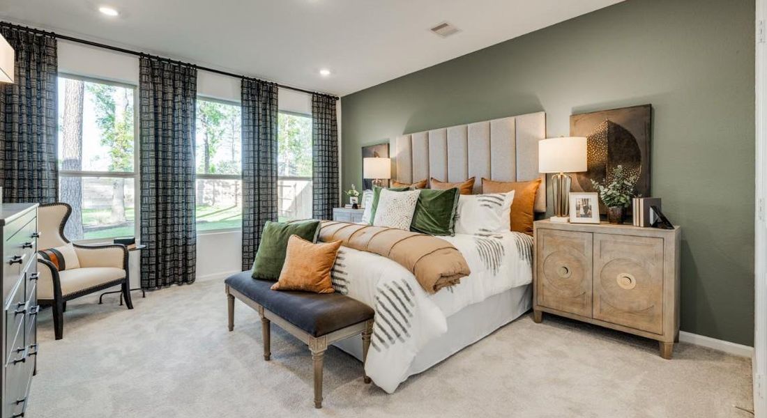 Furnished interior view inside a new home in Samara, League City (Image 23).