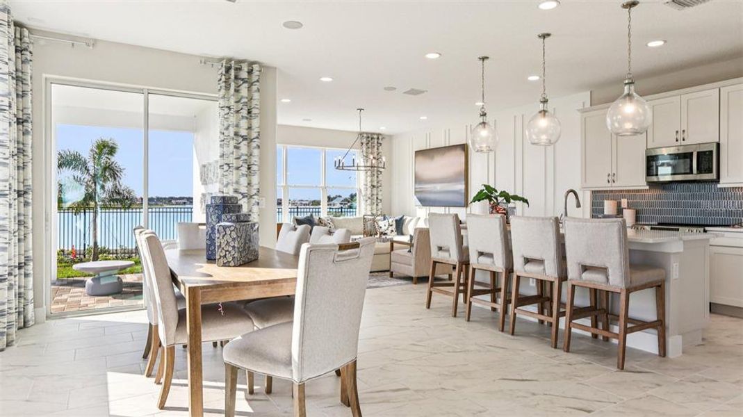 Furnished interior view inside a new home in Isla Mirada, San Antonio (Image 7).