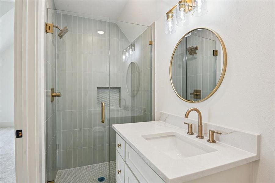 Furnished interior view inside a new home in , Burleson (Image 13).