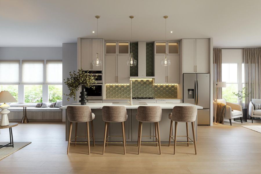 Furnished interior view inside a new home in , Charleston (Image 3).