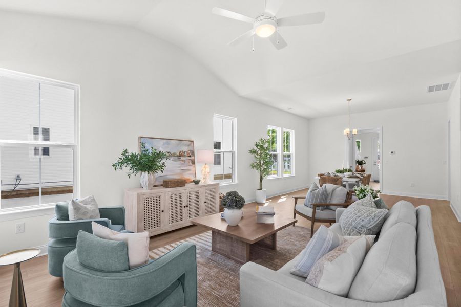 Furnished interior view inside a new home in Downtown Loris Homes, Loris (Image 13).
