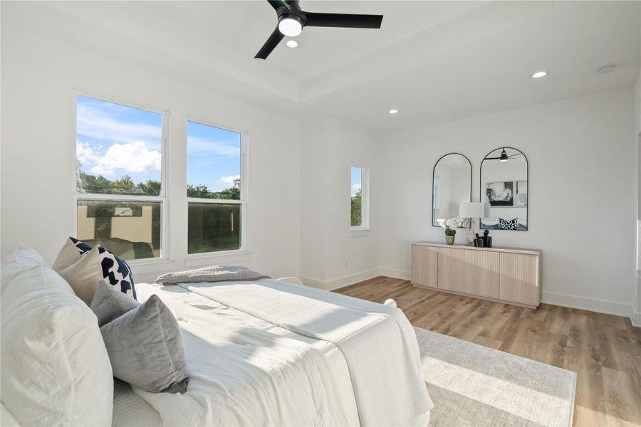 Enjoy stunning sunset views behind the beautiful tree line from the nearby park, just steps from your home. The natural scenery adds a peaceful, picturesque backdrop to your everyday life. It’s the perfect setting for evening walks, relaxation, or simply taking in the beauty of your surroundings.