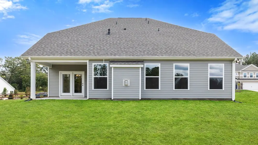 Exterior details and patio area of a home in Harrison Valley, Simpsonville (Image 2). Exterior details and patio area of a home in Harrison Valley, Simpsonville (Image 2).