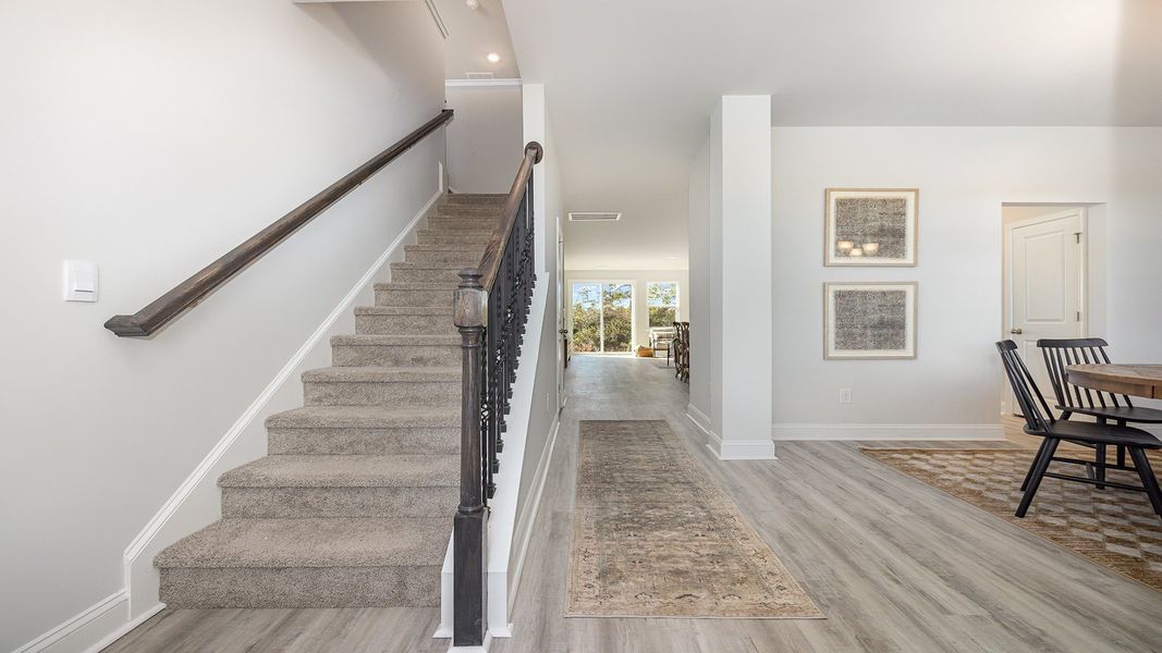 Representative furnished interior of a home built from the TILLMAN by D.R. Horton in Auberon Woods, Conway (Image 6).