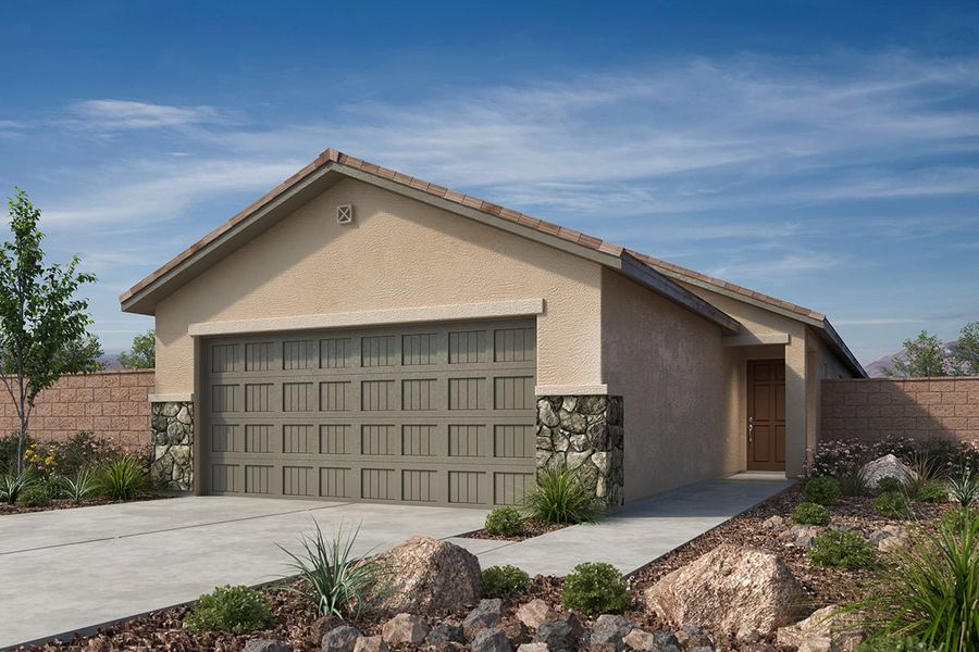 Exterior C with stone