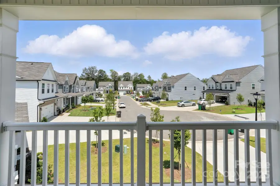 Front exterior of a new home in Hampton Woods, Charlotte, NC, highlighting curb appeal (Image 21).