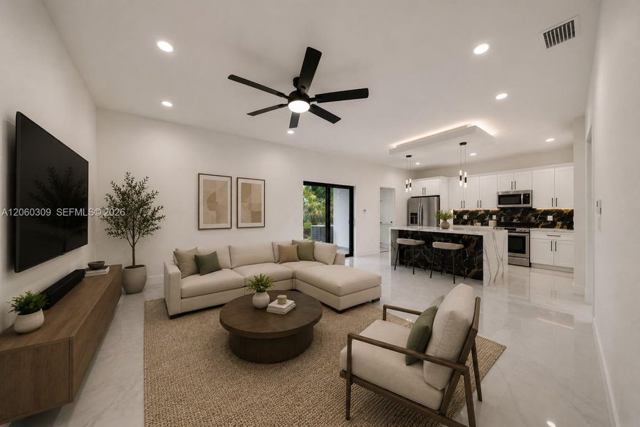 Furnished interior view inside a new home in , Lehigh Acres (Image 15).