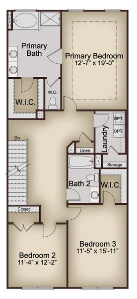 2D floor plan layout for the Duncan by McKinley Homes in Mulberry Summit, Flowery Branch, GA (Image 4). 2D floor plan layout for the Duncan by McKinley Homes in Mulberry Summit, Flowery Branch, GA (Image 4).