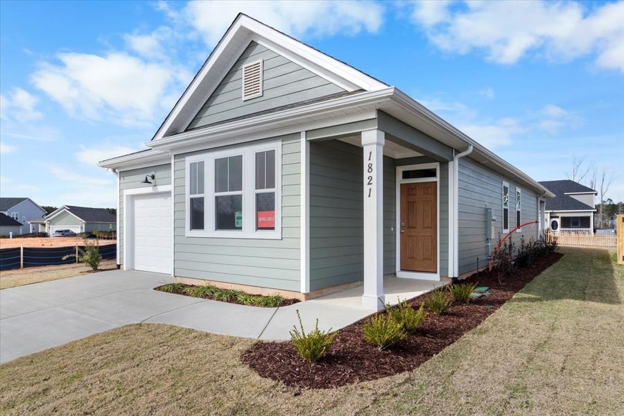 Front exterior of a new home in Tillery Park, Grovetown, GA, highlighting curb appeal (Image 25). Front exterior of a new home in Tillery Park, Grovetown, GA, highlighting curb appeal (Image 25).