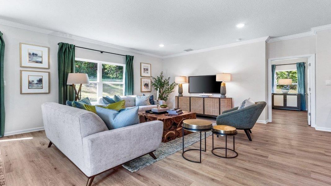 Furnished interior view inside a new home in Olson Ridge, Tallahassee (Image 6).