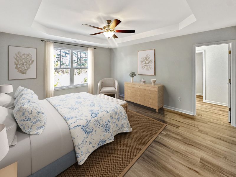 Furnished interior view inside a new home in River Hills, Shallotte (Image 8).