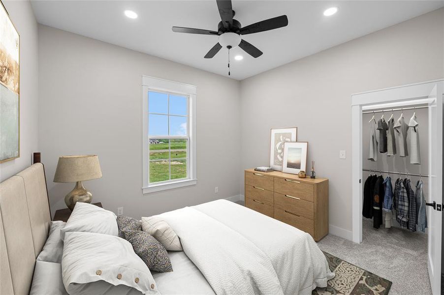 Furnished interior view inside a new home in , Point (Image 9).