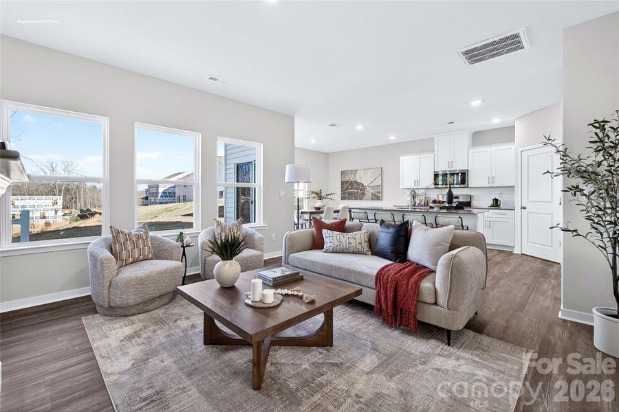 Furnished interior view inside a new home in Brinkley Ridge, Kings Mountain (Image 4).