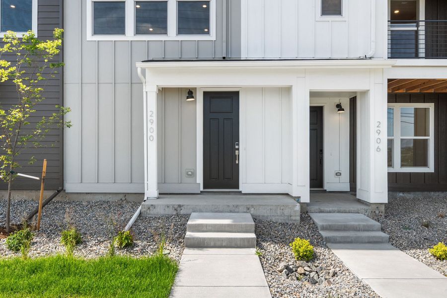 Exterior details and patio area of a home in Berkeley Villas, Denver (Image 3).