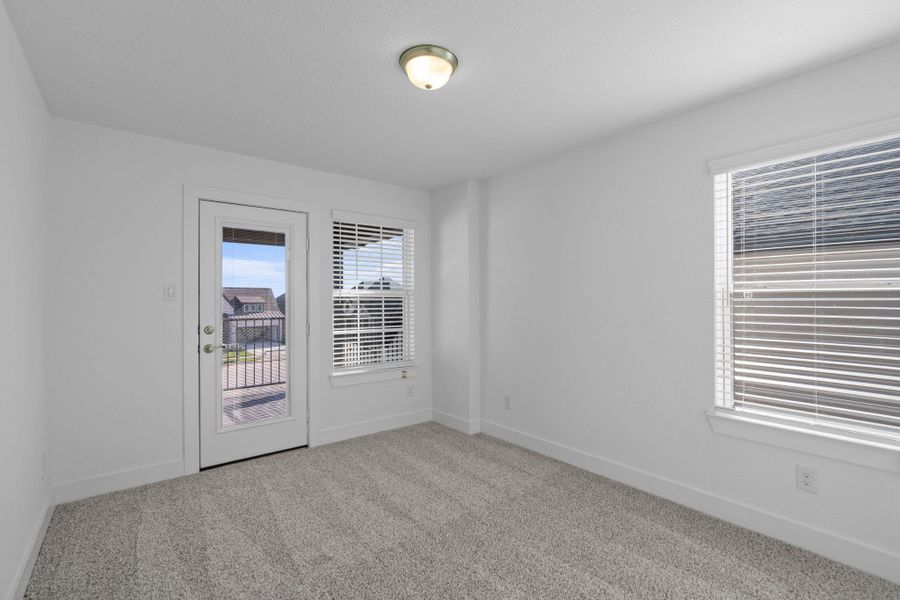 Spacious, unfurnished interior of a new home in Bridgeland, Cypress (Image 19).