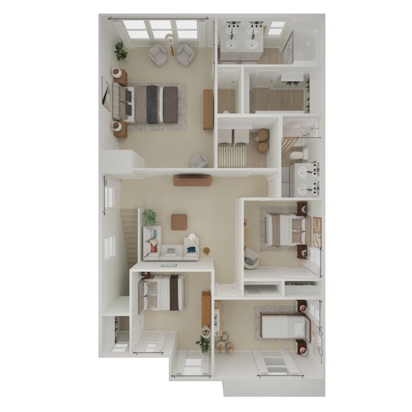 2D floor plan layout for the Prairie Willow by K. Hovnanian® Homes in Manor at Legacy Place, Peoria, AZ (Image 22).