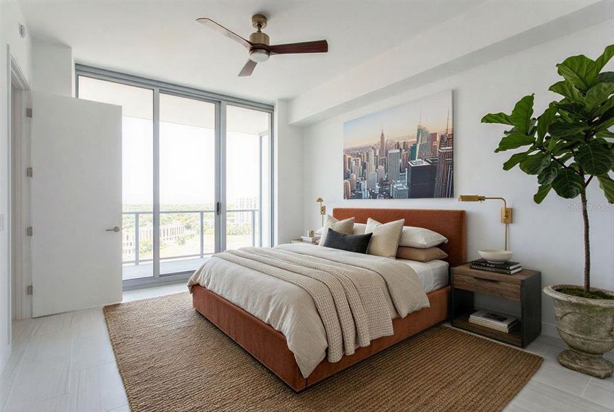 Furnished interior view inside a new home in , St. Petersburg (Image 9).