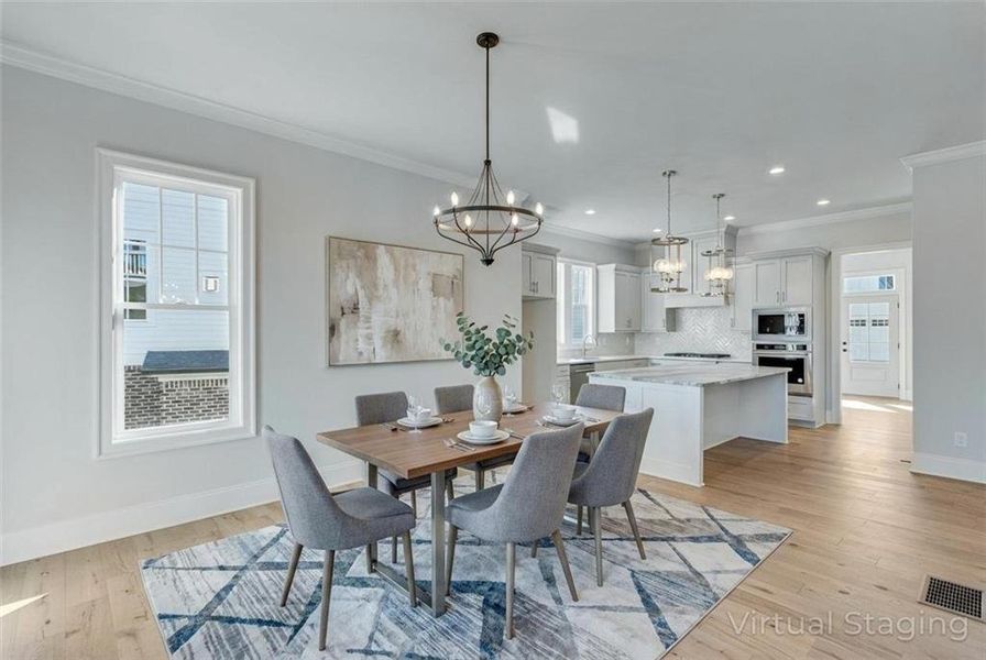 Furnished interior view inside a new home in , Dacula (Image 4).