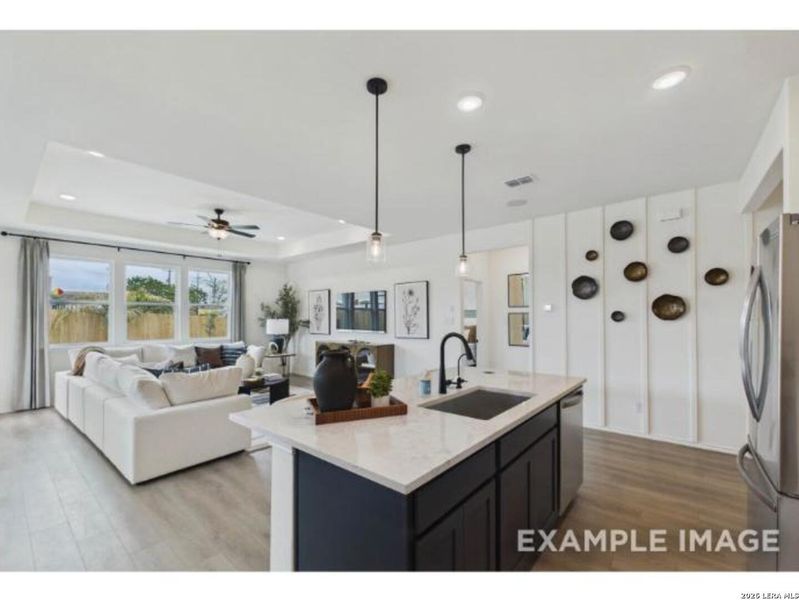 Furnished interior view inside a new home in Rayburn Valley, San Antonio (Image 18). Furnished interior view inside a new home in Rayburn Valley, San Antonio (Image 18).