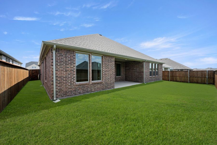 Front exterior of a new home in Inspiration Collection at Bridgewater, Midlothian, TX, highlighting curb appeal (Image 14).