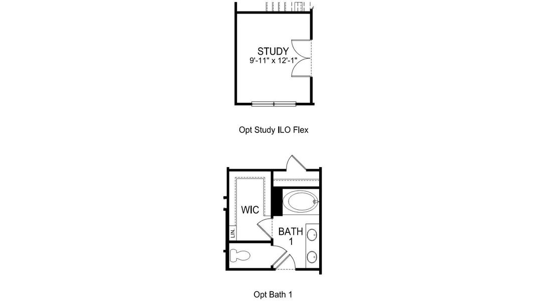 2D floor plan layout of this home in Rydele Heights, Asheville, NC (Image 4).
