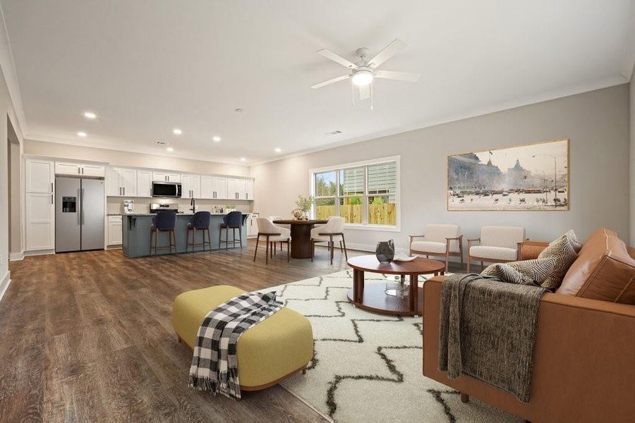 Furnished interior view inside a new home in , Acworth (Image 13).