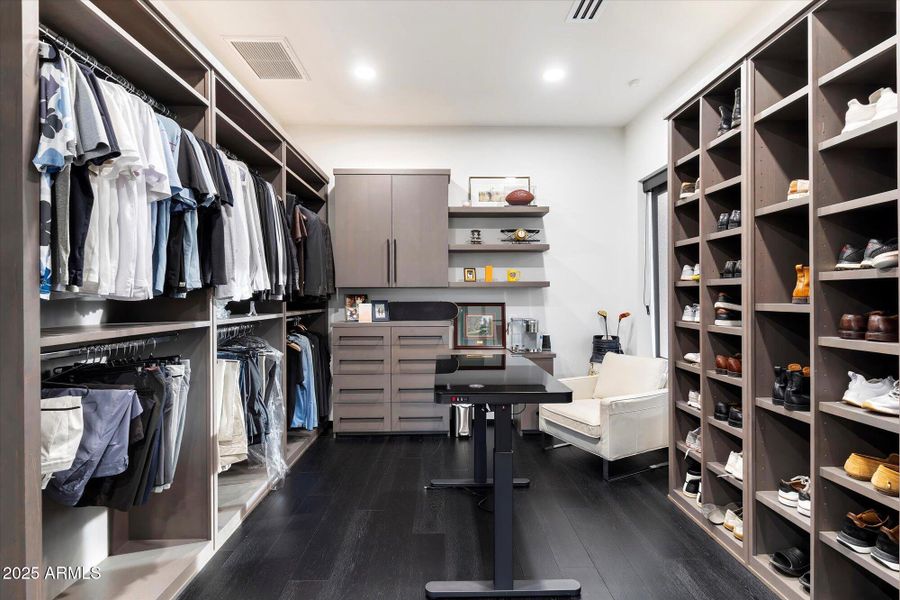 Men's Primary Walk-in Closet