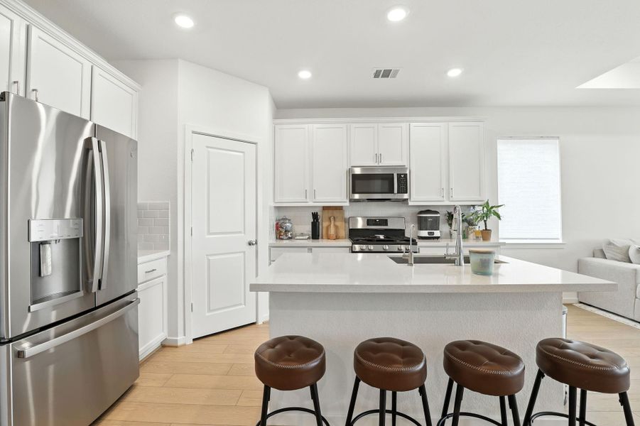 Furnished interior view inside a new home in Bridge Creek 45s and 50s, Cypress (Image 7). Furnished interior view inside a new home in Bridge Creek 45s and 50s, Cypress (Image 7).