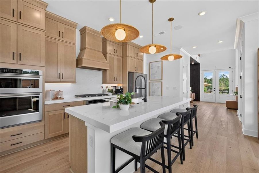 Furnished interior view inside a new home in Villages at Sharon Springs, Cumming (Image 7).