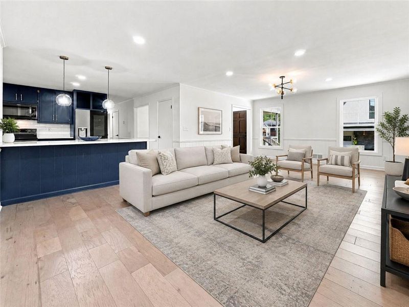 Furnished interior view inside a new home in , Acworth (Image 4).