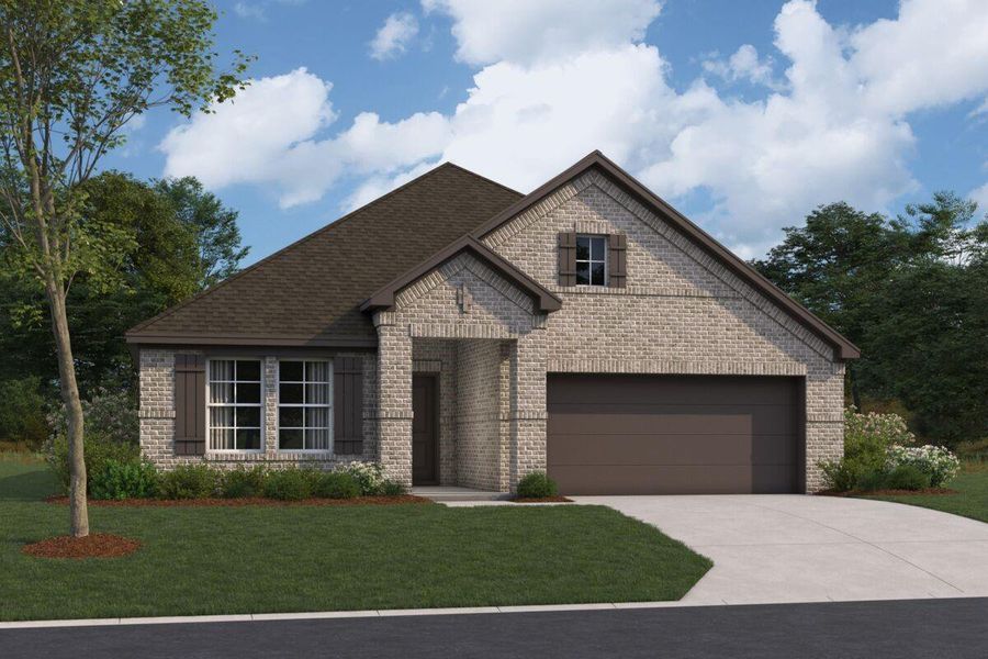 Front exterior of a new home in Summerview, Fulshear, TX, highlighting curb appeal (Image 1). Front exterior of a new home in Summerview, Fulshear, TX, highlighting curb appeal (Image 1).