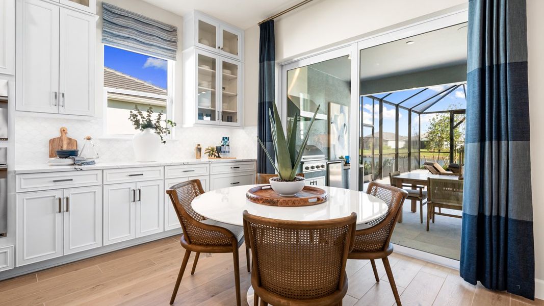 Representative furnished interior of a home built from the Pallazio II by Taylor Morrison in Esplanade by the Islands, Naples (Image 13).