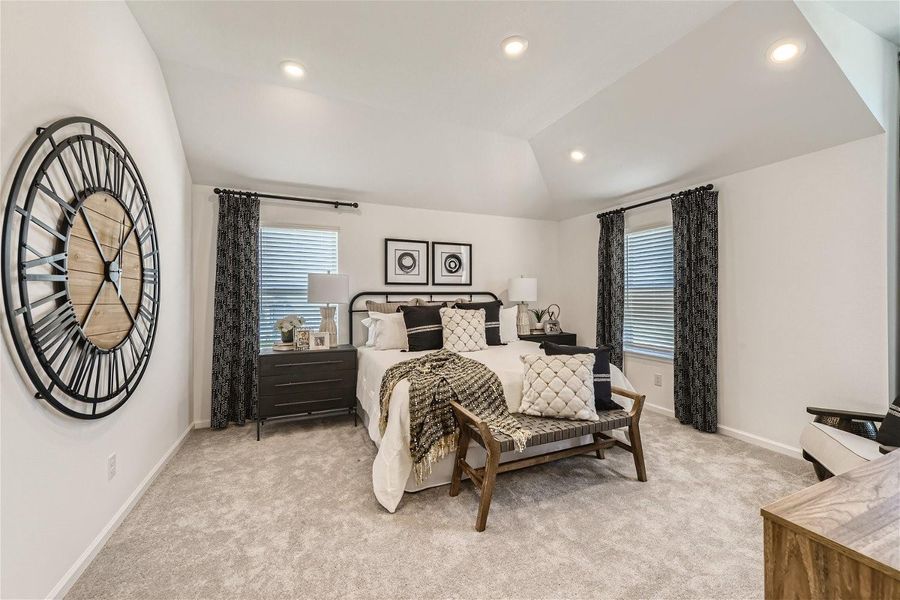 Furnished interior view inside a new home in Bridgeland, Cypress (Image 17).