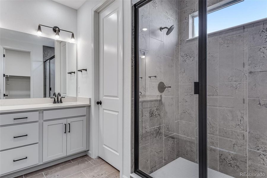 Furnished interior view inside a new home in Painted Prairie, Aurora (Image 9). Furnished interior view inside a new home in Painted Prairie, Aurora (Image 9).
