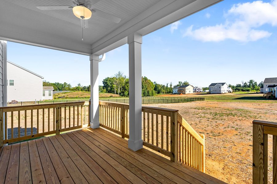 Exterior details and patio area of a home in Lilah Grove, Summerfield (Image 3).
