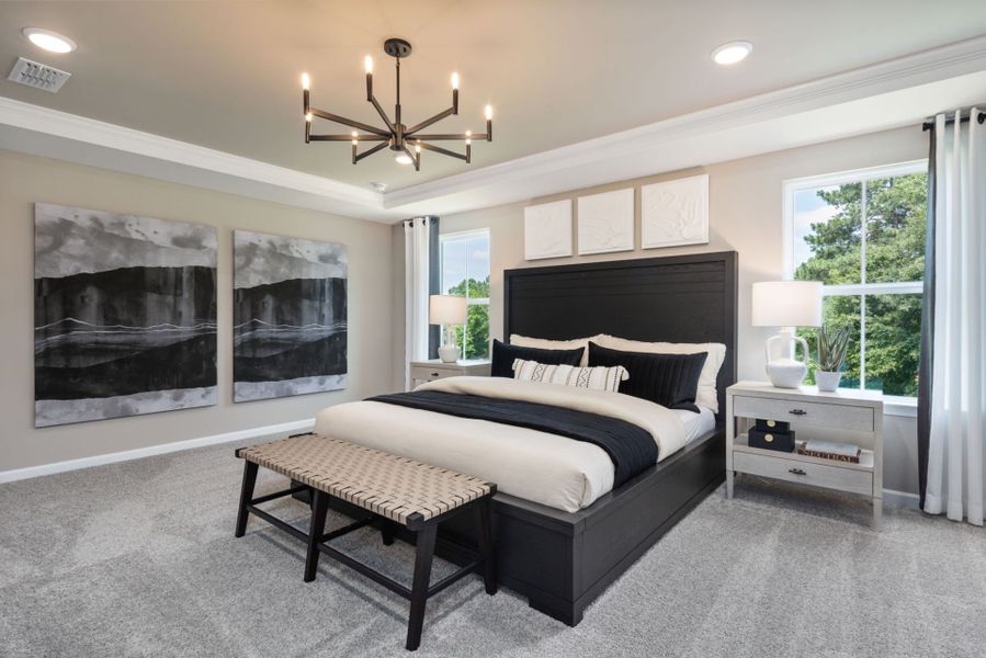 Furnished interior view inside a new home in Providence Oaks, Fuquay Varina (Image 7).