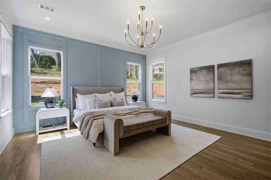 Furnished interior view inside a new home in , Marietta (Image 44).