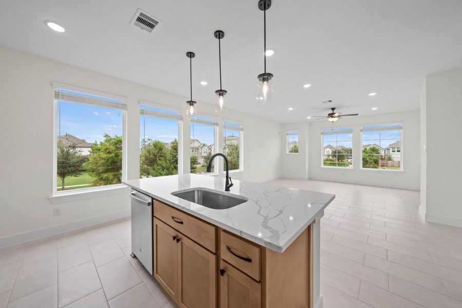 Furnished interior view inside a new home in , Katy (Image 12).