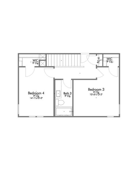 2D floor plan layout for the The 1953 by Stylecraft Builders in Hilltop Heights, Waco, TX (Image 3). 2D floor plan layout for the The 1953 by Stylecraft Builders in Hilltop Heights, Waco, TX (Image 3).