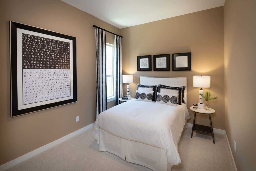 Representative Secondary Bedroom - some options shown