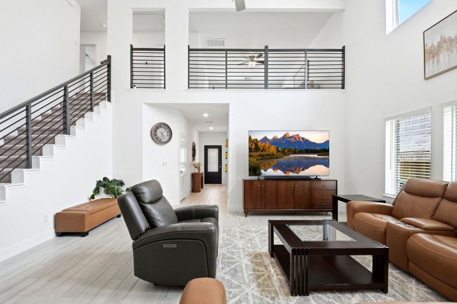 Furnished interior view inside a new home in Massey Oaks, Pearland (Image 12).