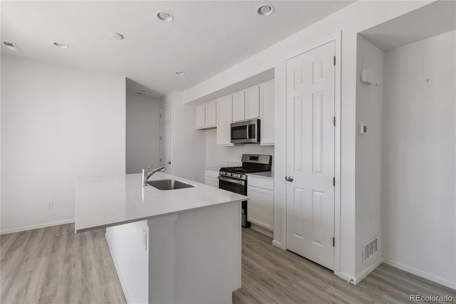 Furnished interior view inside a new home in Urban Collection at Palmer Village, Colorado Springs (Image 6).