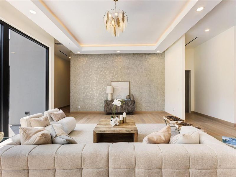 Furnished interior view inside a new home in , Dallas (Image 10).