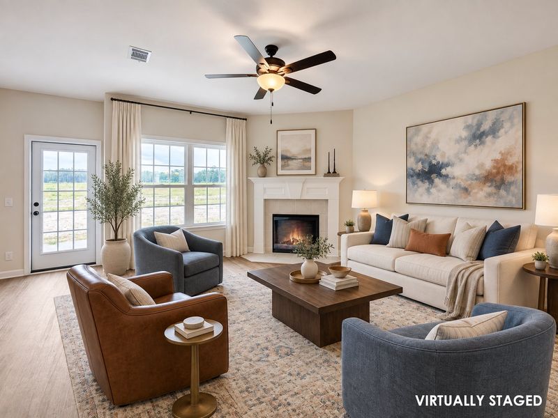 Furnished interior view inside a new home in Tranquil South, Hinesville (Image 8).