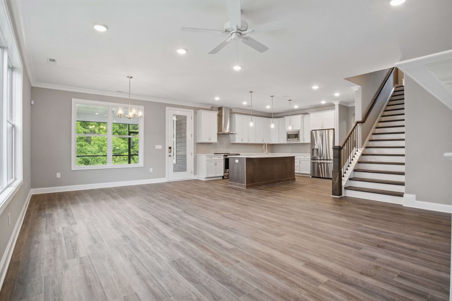 Representative unfurnished interior of a home built from the Capri by Cook Bros. Homes in The Grove At Haven Hill, Lenoir City (Image 5).