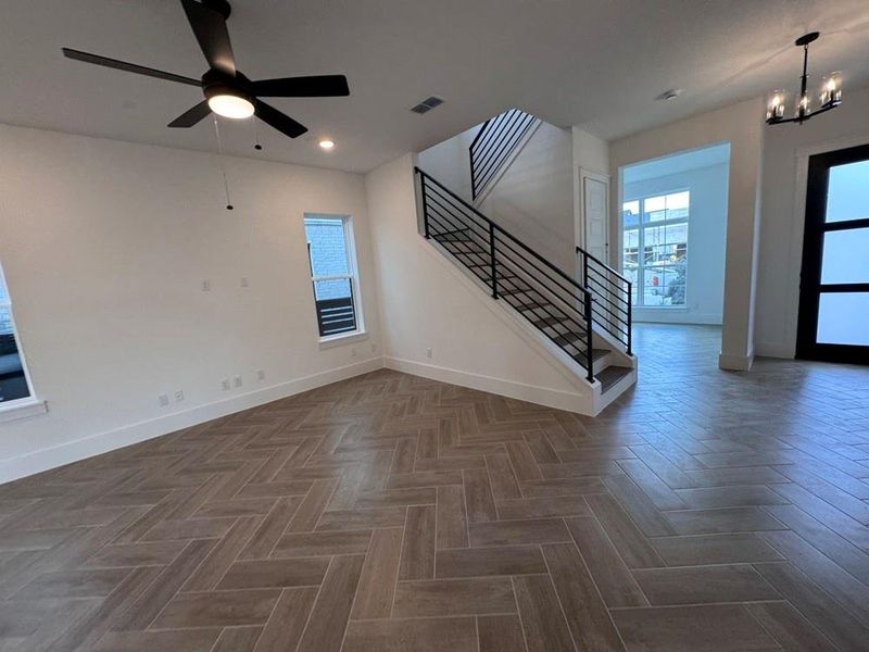 Spacious, unfurnished interior of a new home in Easthaven at Bridgeland Central - Vision Collection, Cypress (Image 17).